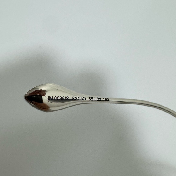 Isabel Marant 55MM Square Sunglasses Silver Black - Picture 4 of 7